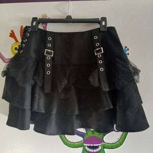 Hot Topic Black Skirt Emo Grunge Punk